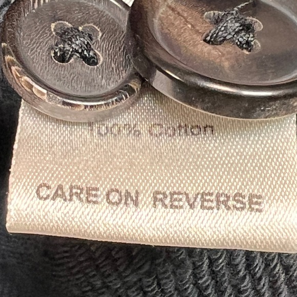 Billy Reid Shiloh Shawl Collar Pullover Sweatshirt Men XL Black Cotton Heritage - Picture 8 of 9